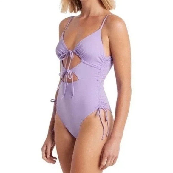 Bond-Eye Australia "Tied Together" one piece swimsuit medium B1706 - Picture 2 of 7